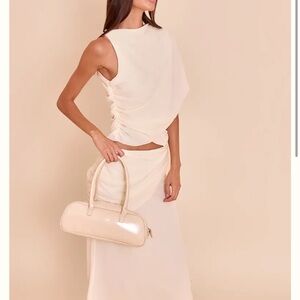 Pretty Little Thing - Chiffon One Shoulder Drape Long Top